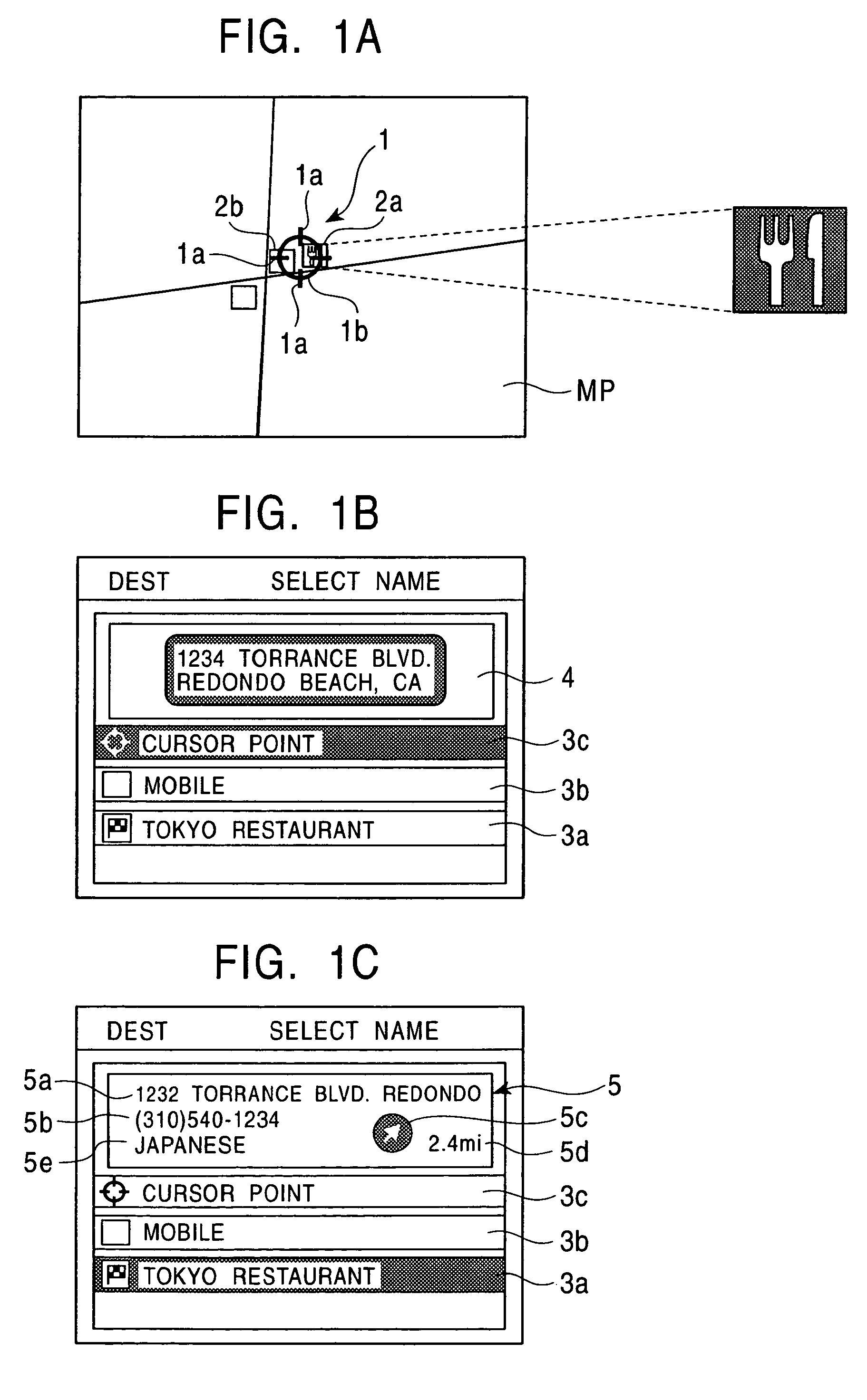 POI icon display method and navigation system
