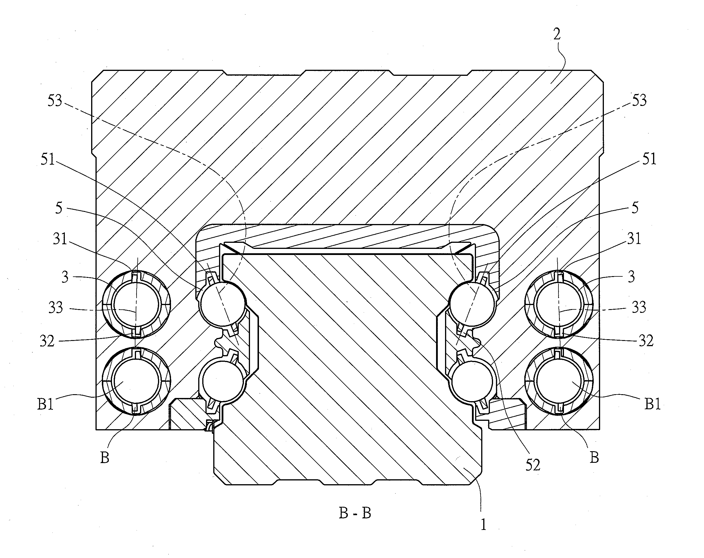 Endless circulation path for linear rail