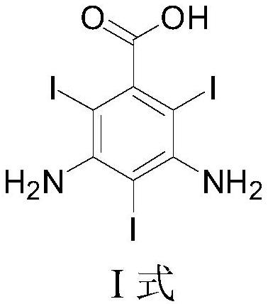 Synthesis method of key intermediate of diatrizoic acid