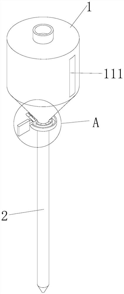 Irrigation device for agricultural planting