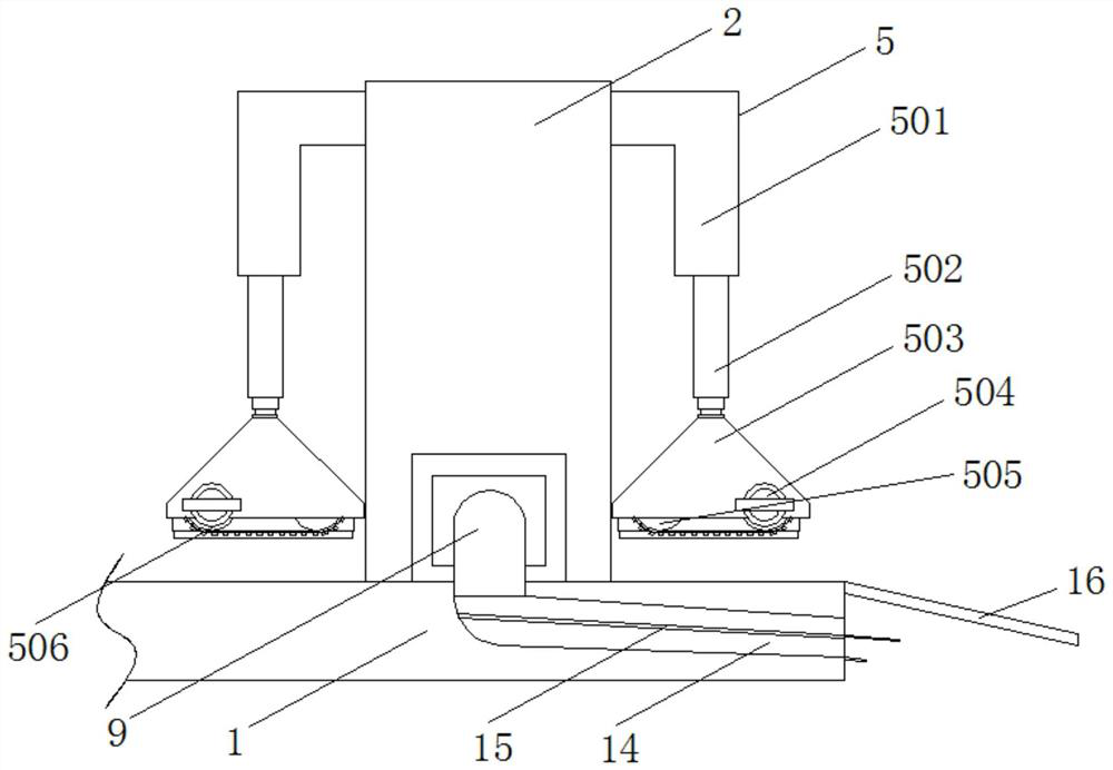 Channel steel cutting device with scrap removing function