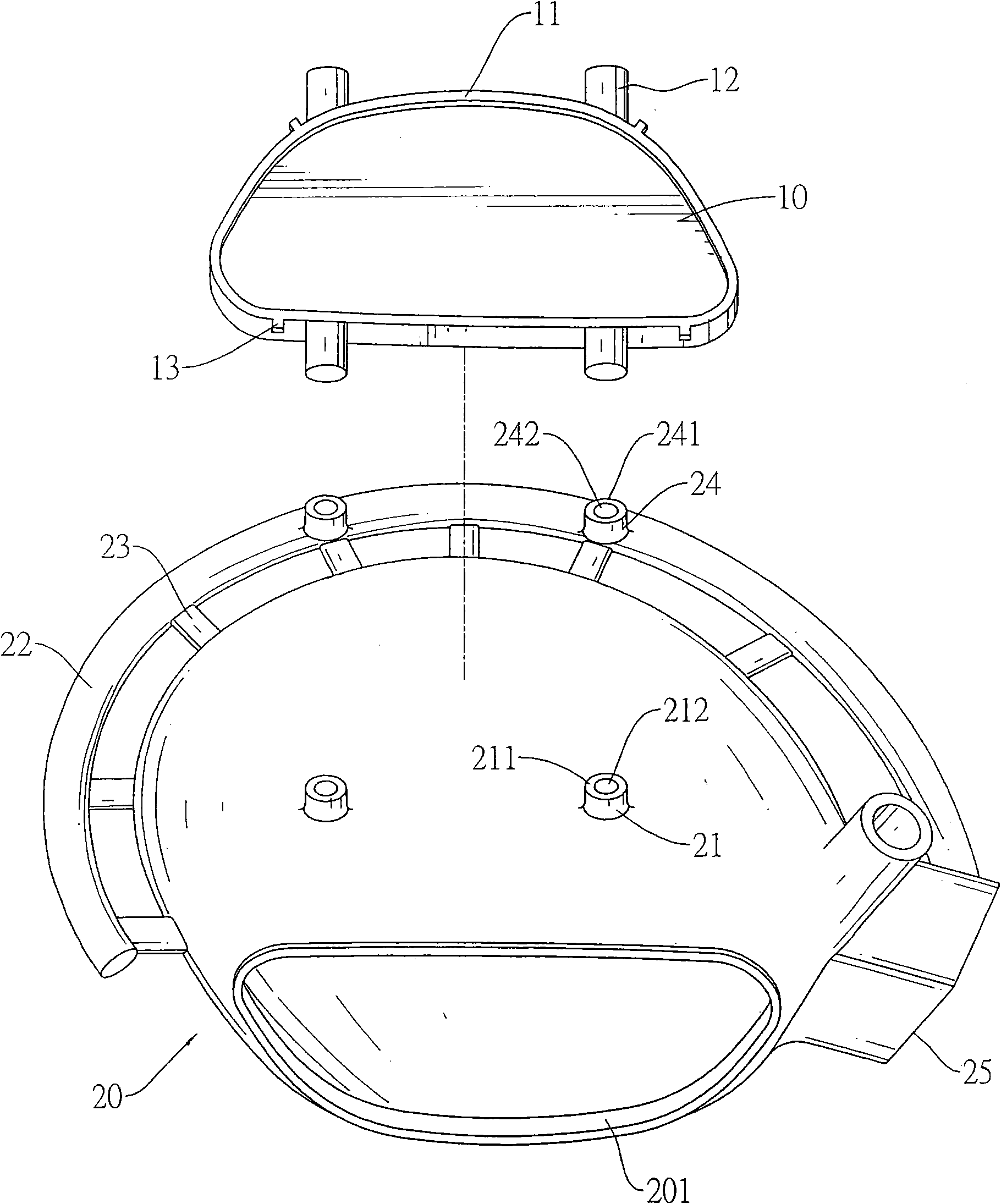 Structure formed by combining golf batting panel and head body and manufacturing method thereof