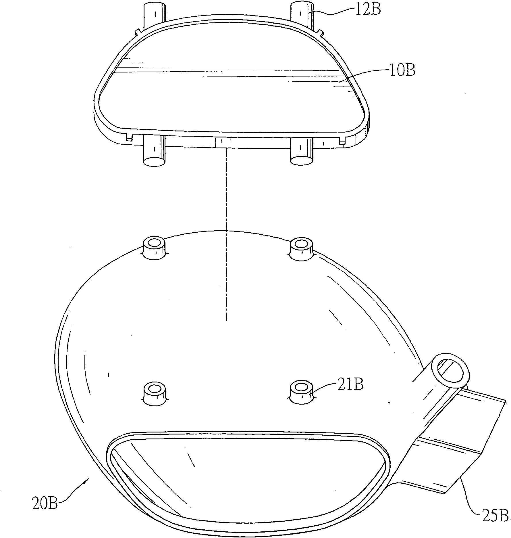 Structure formed by combining golf batting panel and head body and manufacturing method thereof