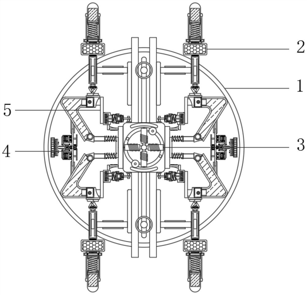 Intelligent robot chassis equipment for avoiding accidental collision by means of touch rods