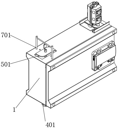 Novel jack box locking device and assembling method thereof