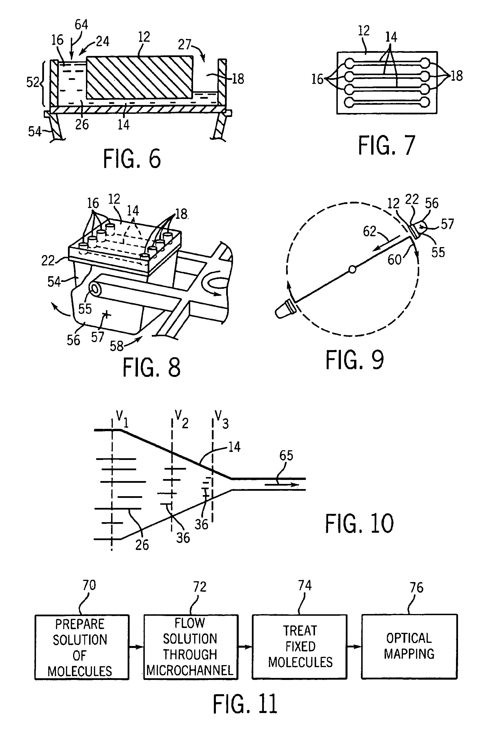 Micro-channel long molecule manipulation system