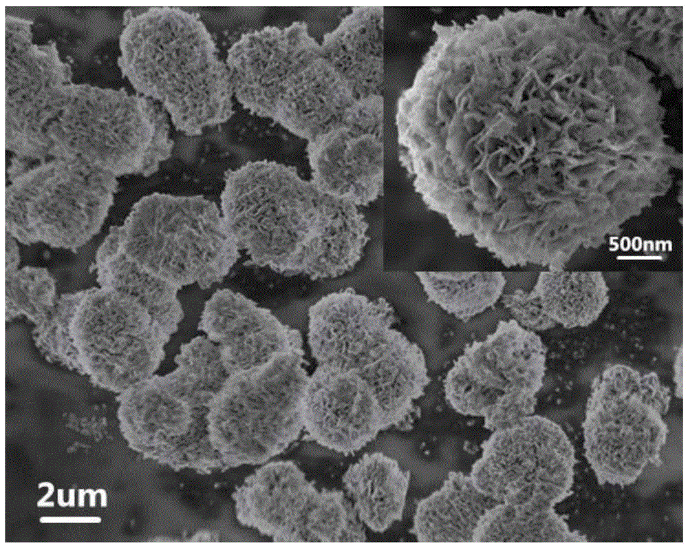 Nano-mesoporous micro-spherical Ln-Bi5O7I photocatalyst and preparation method thereof