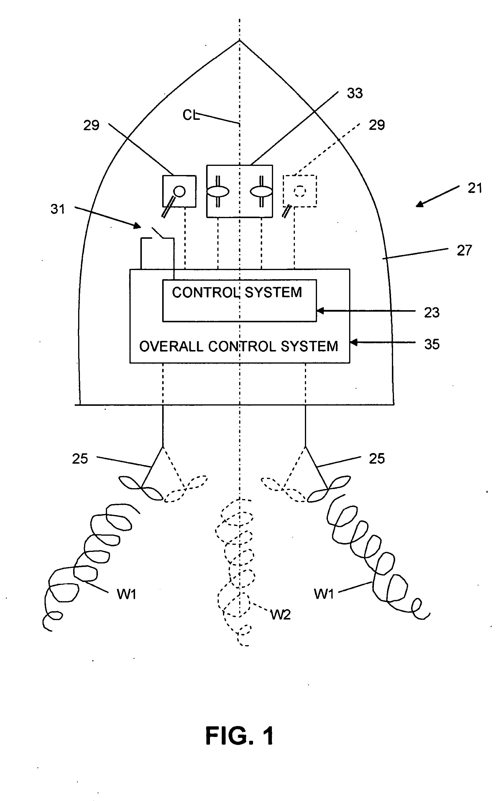 Watercraft with control system for controlling wake and method for controlling wake