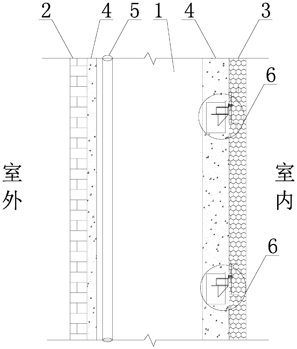 Ski resort insulation structure with cavity structure and construction method thereof