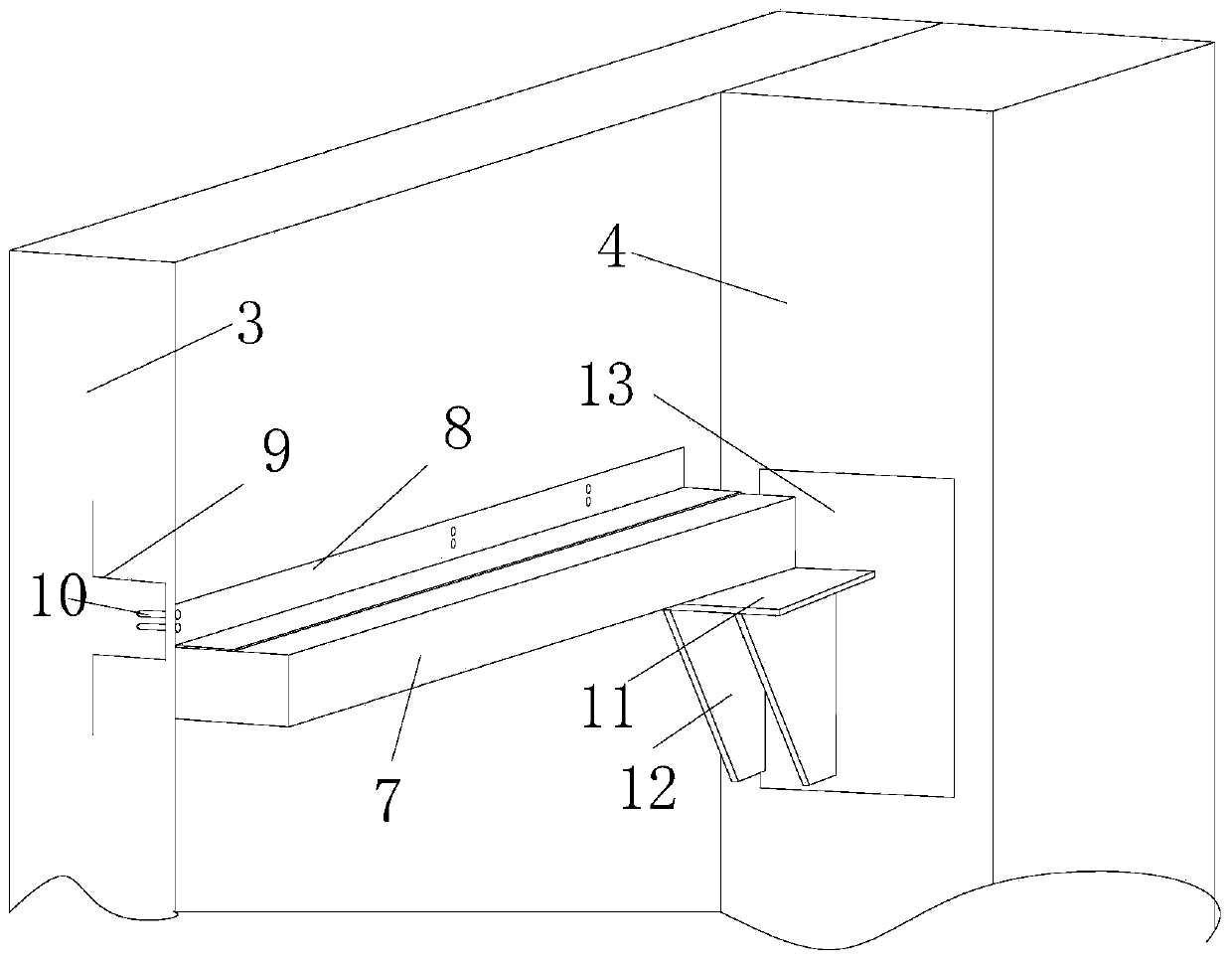 Ski resort insulation structure with cavity structure and construction method thereof