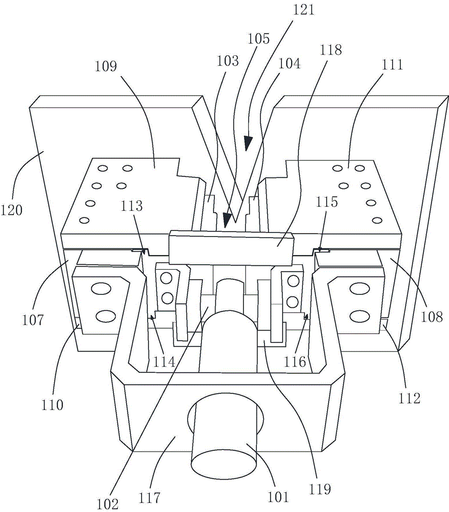 Clamping mechanism of rebar straightening device