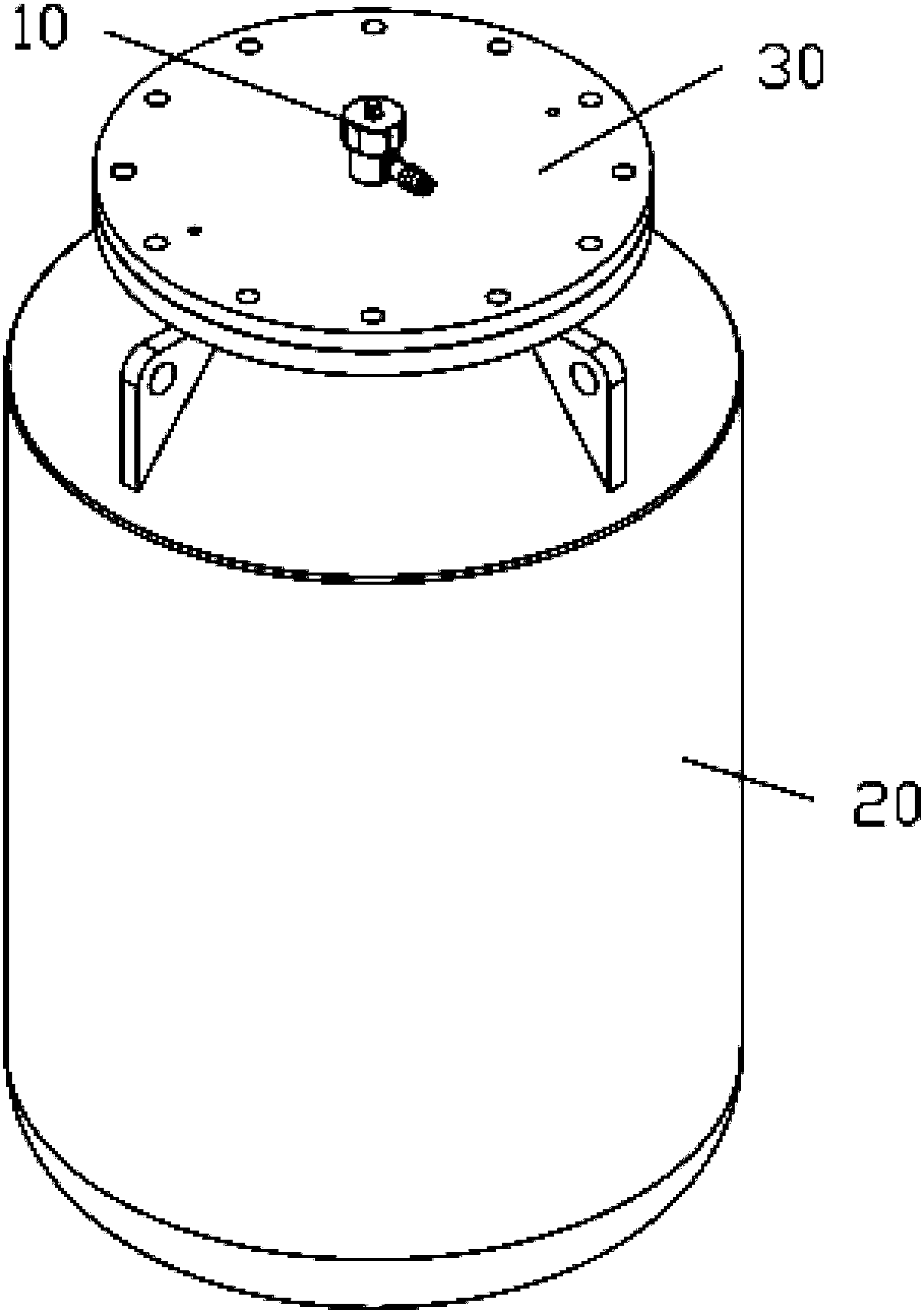 Internal rotation locking vacuum-pumping tank for high-temperature vacuum sintering furnace