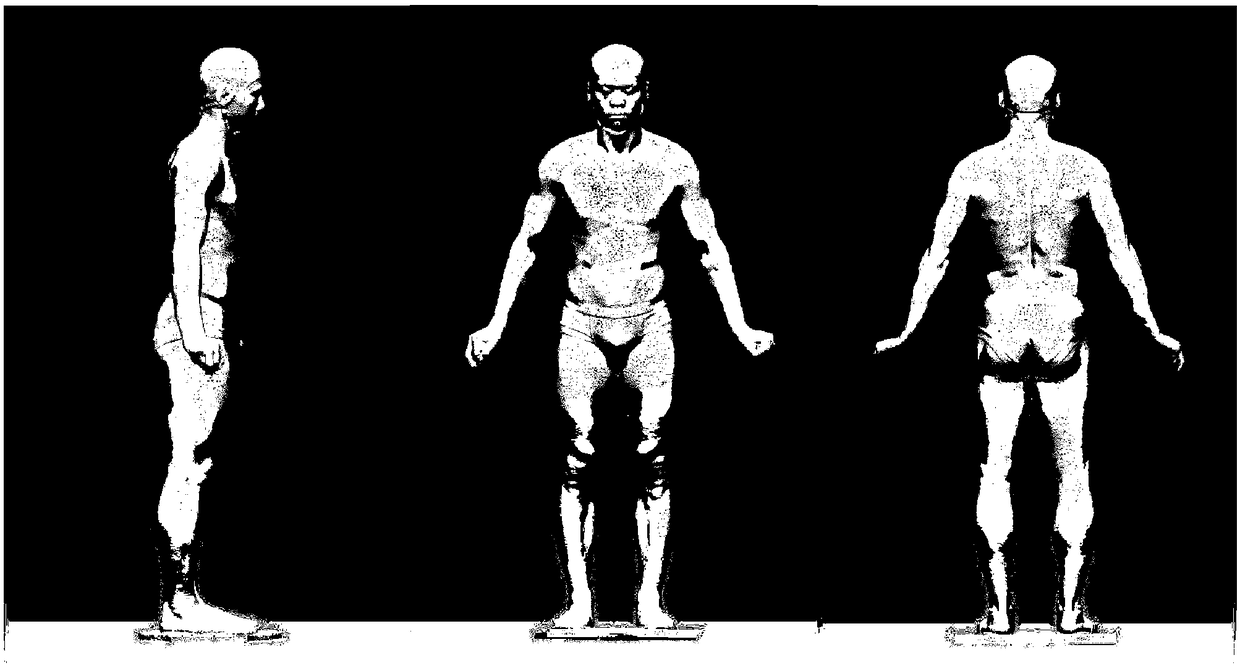 A test method for human torso skin deformation during golf full swing