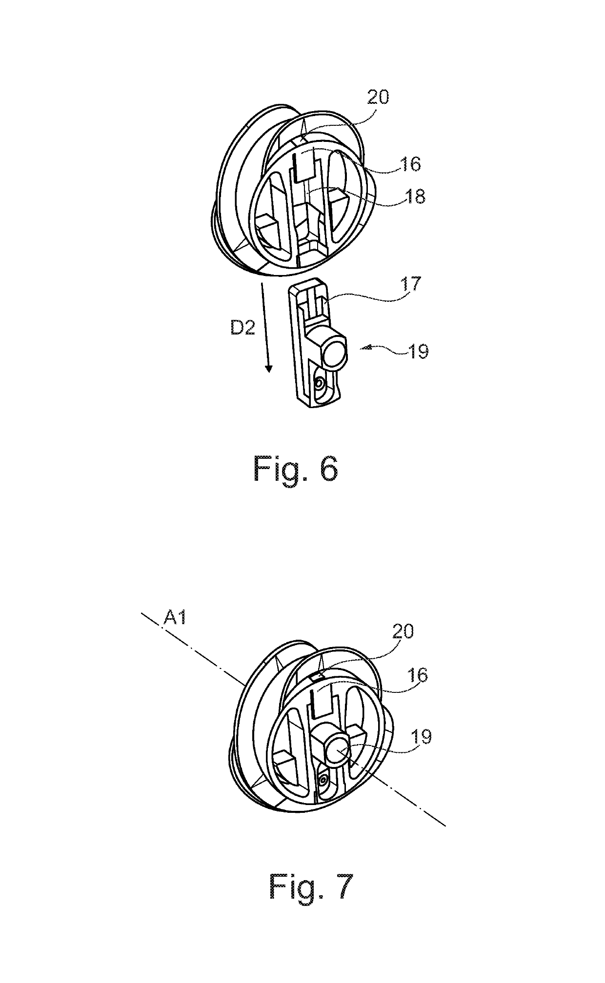 Postal sorting machine having a sorting outlet jogger provided with a quick-release helical-blade wheel