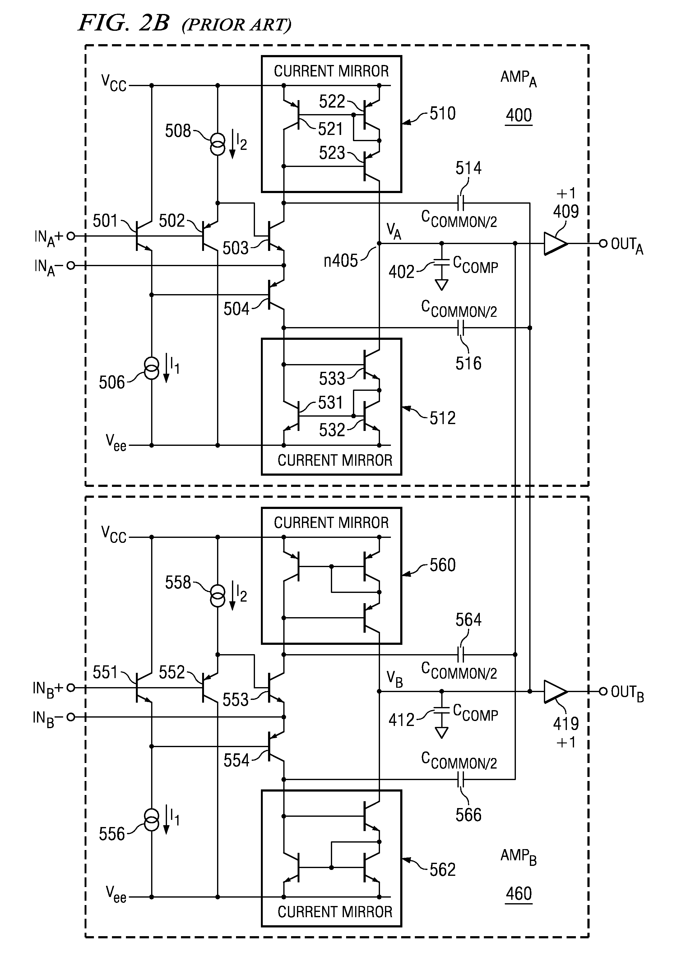 Common-mode bandwidth reduction circuit and method for differential applications