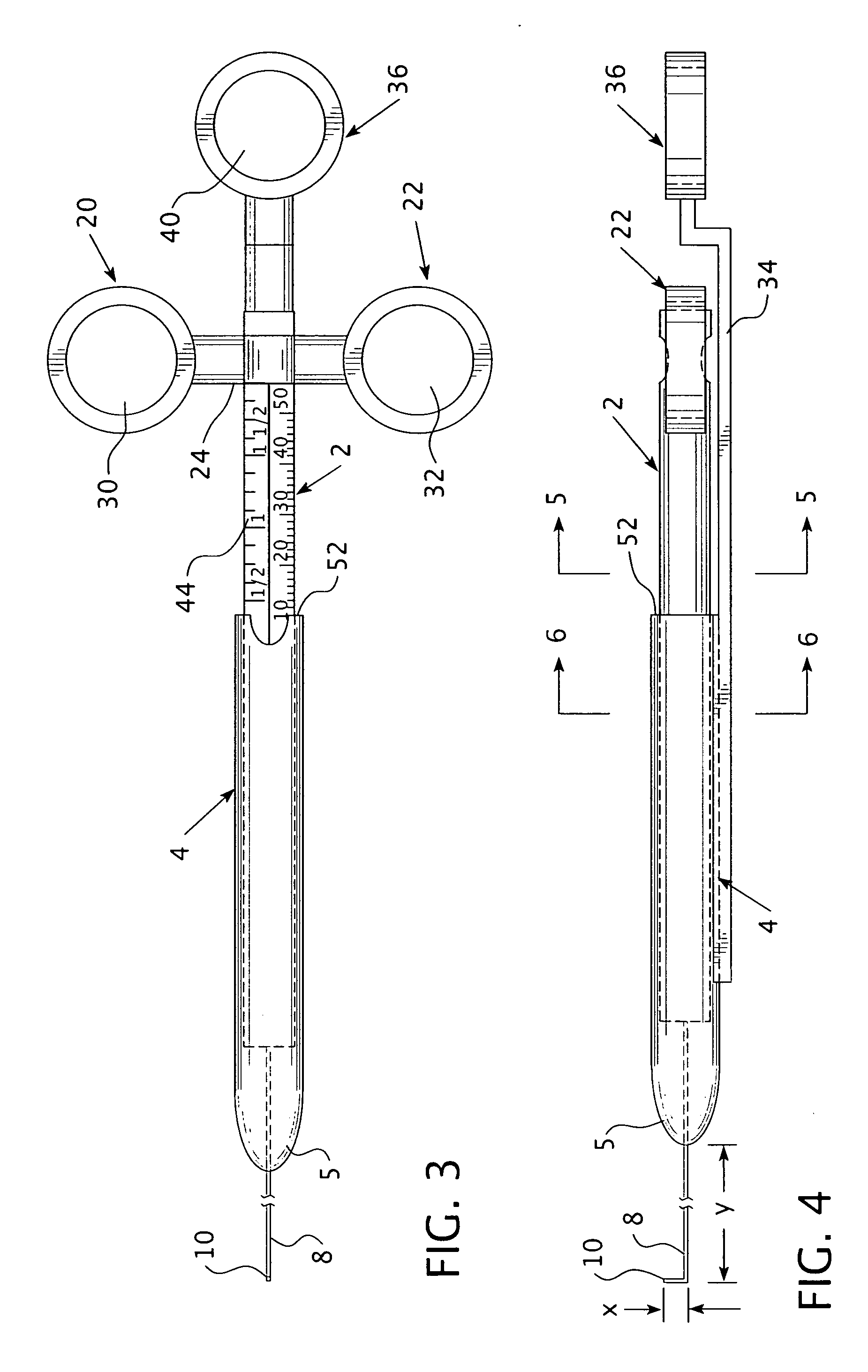 Apparatus for measuring depth of a bone opening and related method