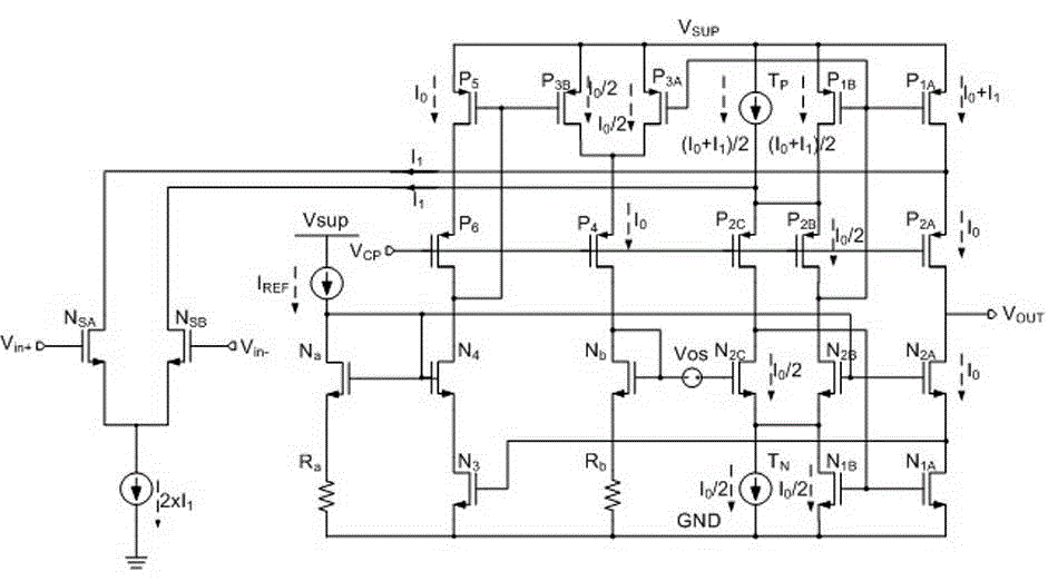 Low-voltage high-common-mode-rejection amplifier