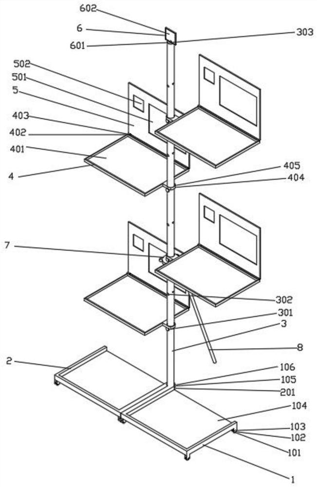 Exhibition data frame easy to disassemble and assemble