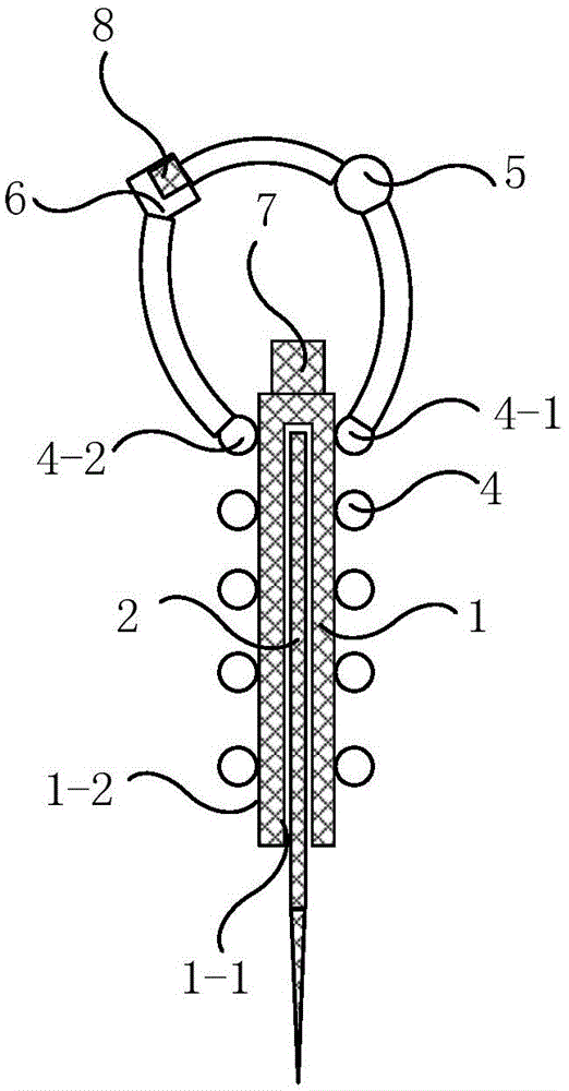 Electronic cold acupuncture therapeutic instrument