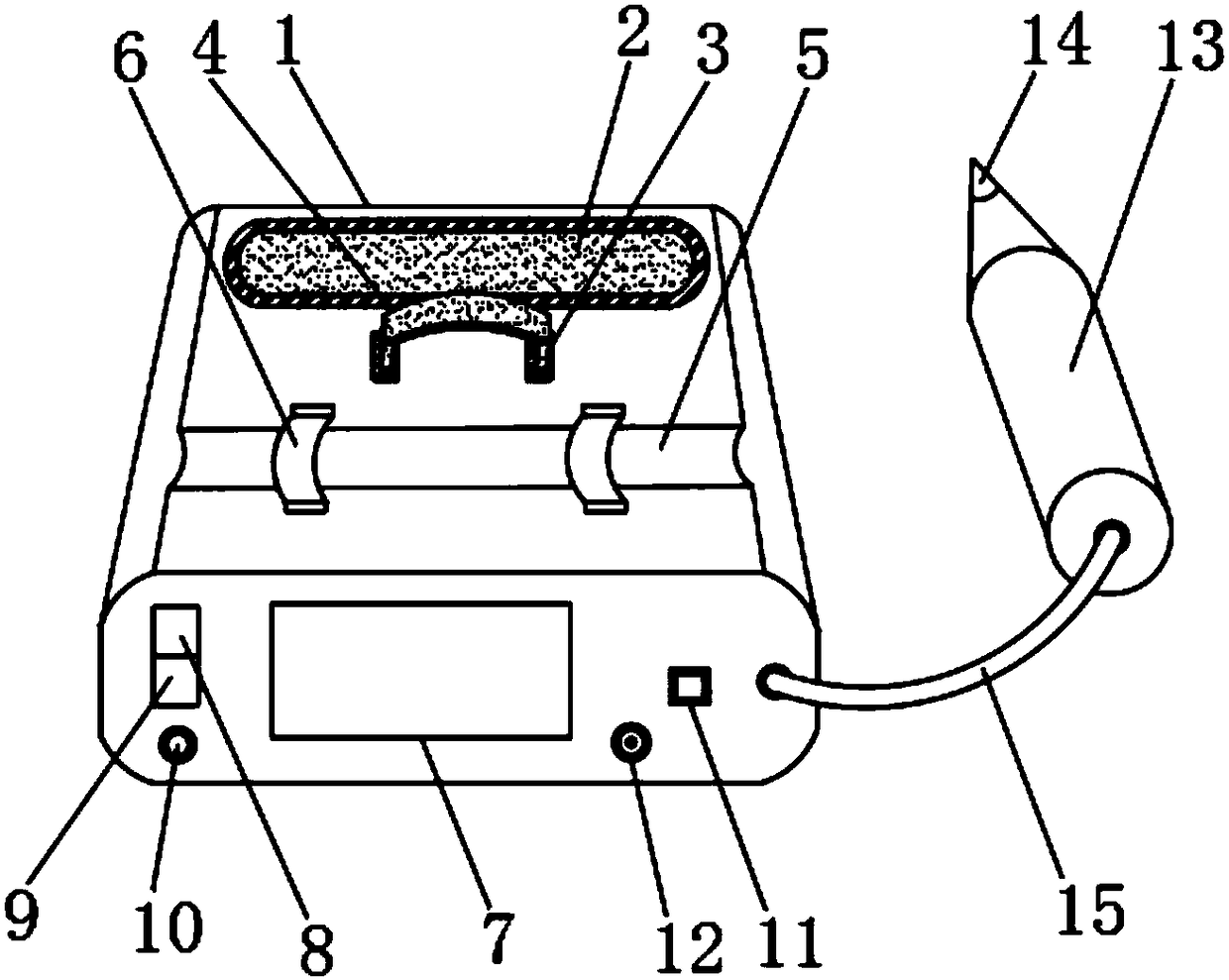 Portable tool for detecting electric leakage of cable