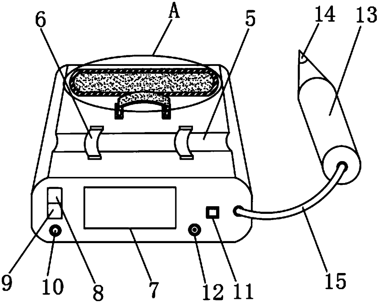 Portable tool for detecting electric leakage of cable