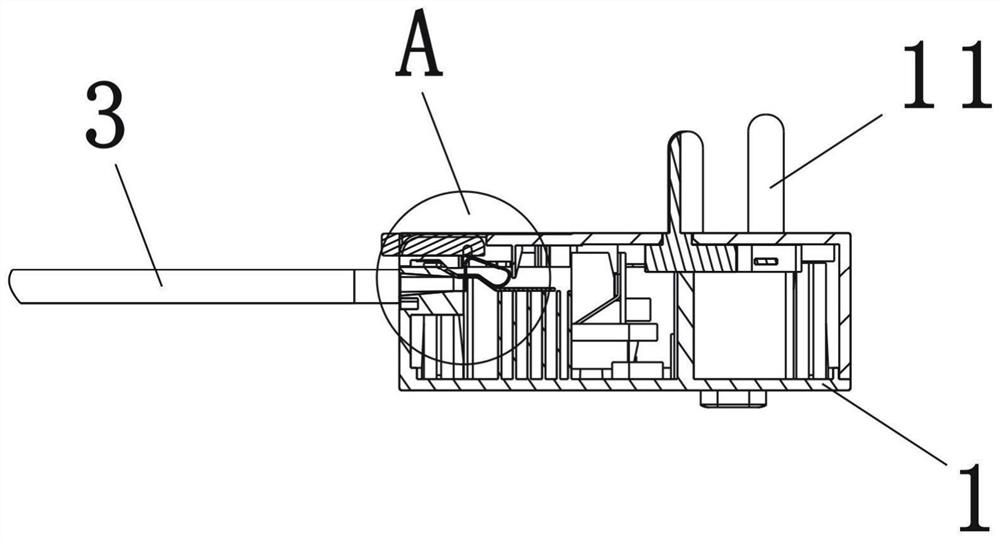 Electric connection seat