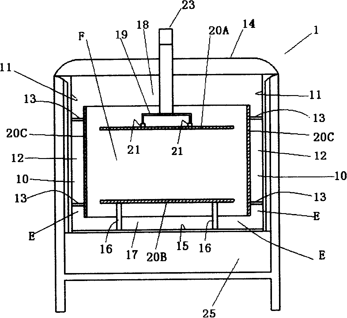 Electric field warming and processing device and method