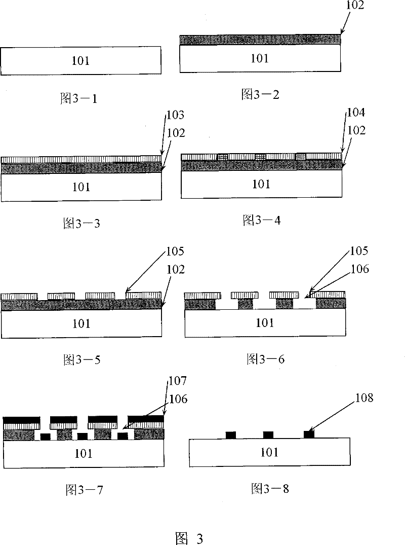 Double-layer glue removing method used for electron beam lithography stripping