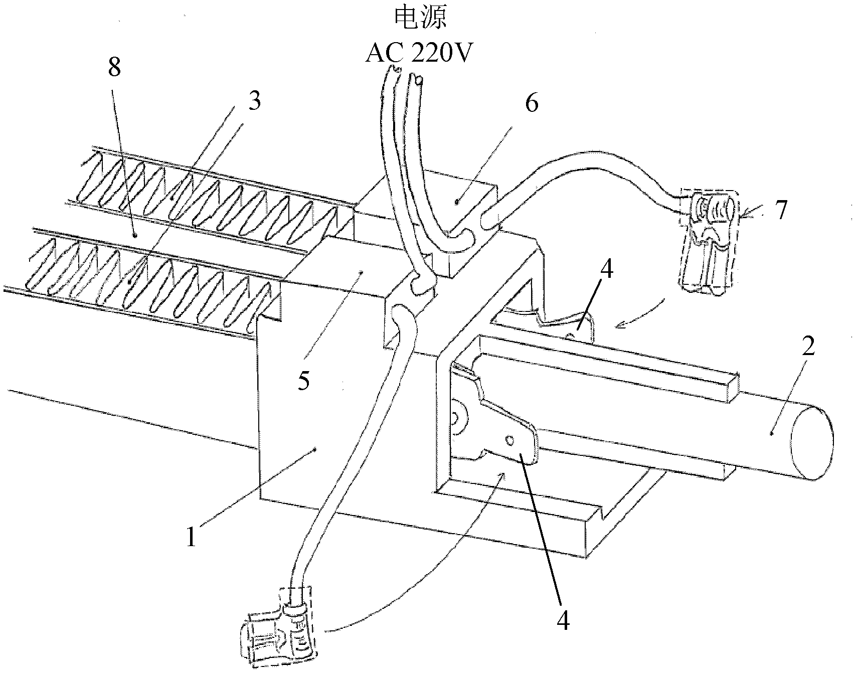 PTC (positive temperature coefficient) electrical heating assembly