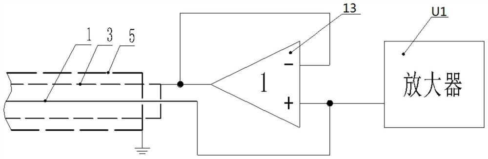 Capacitance signal detection circuit with the function of shielding interference