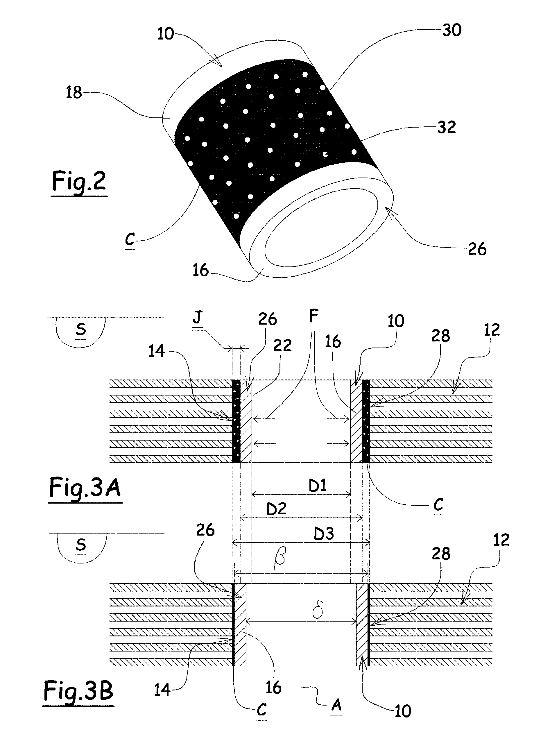 Process for mounting a metal part in a composite material part