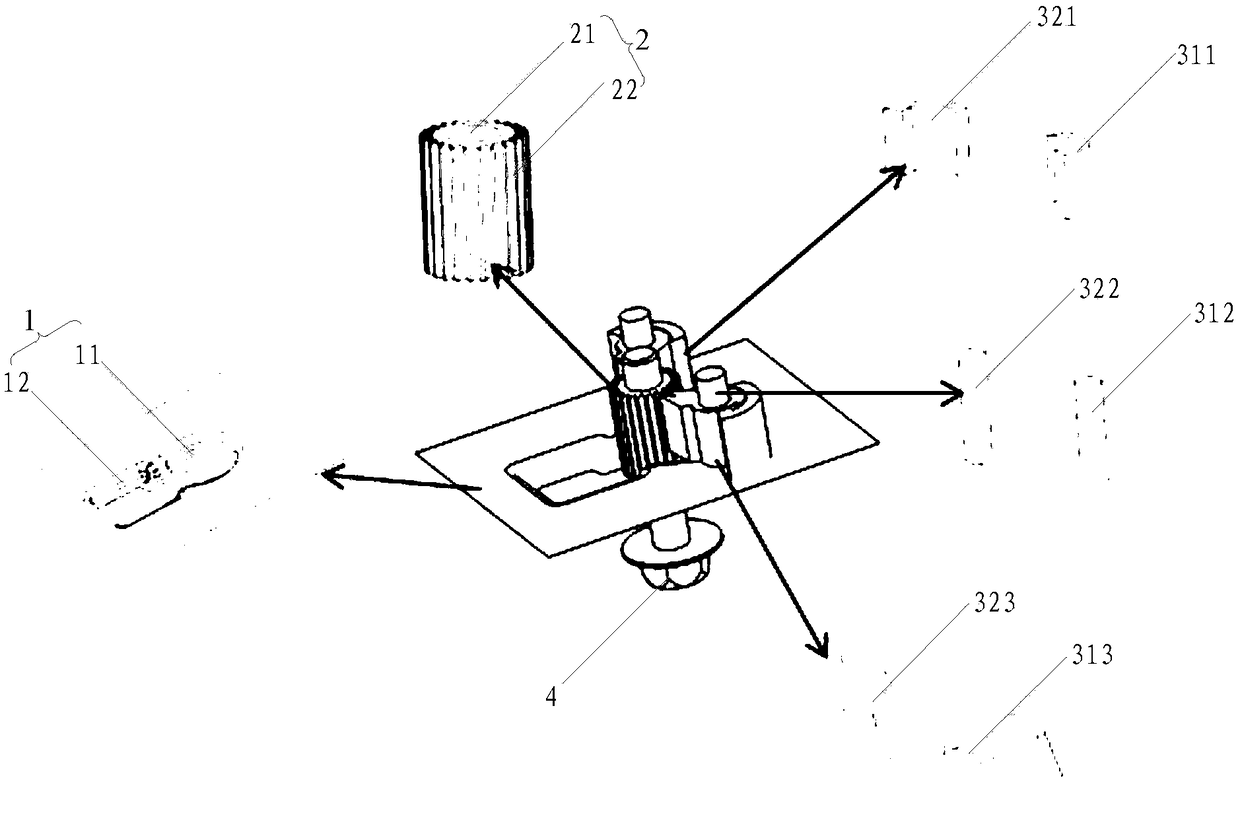 Fixing device and automobile