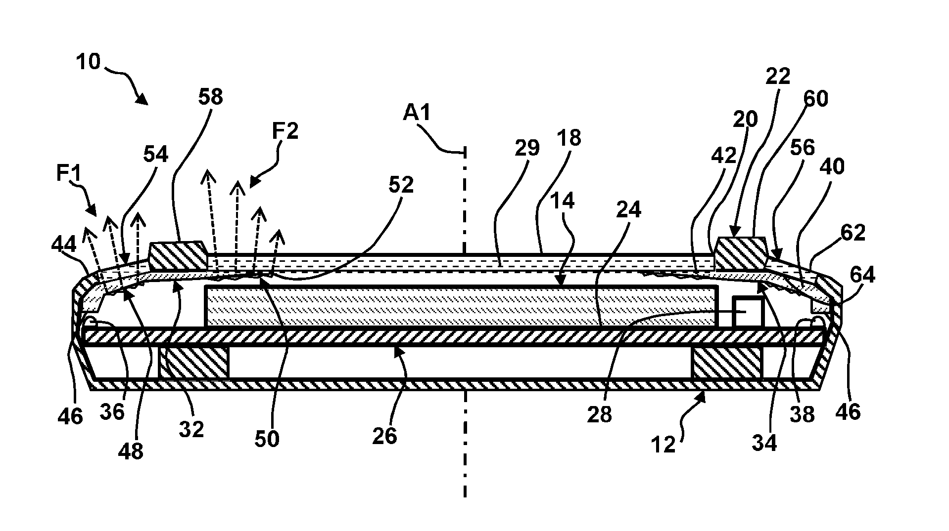 Display device provided with a light guide