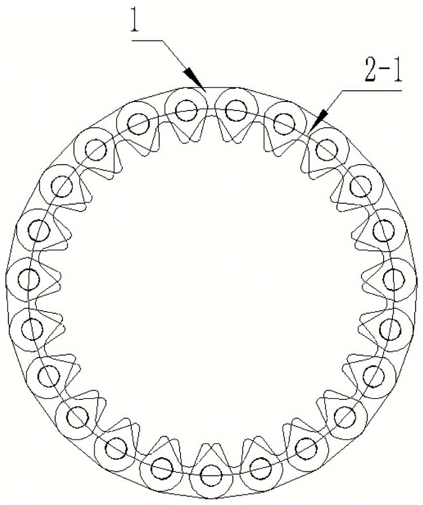 Tooth shape matching design method for timing chain wheel and timing chain of engine
