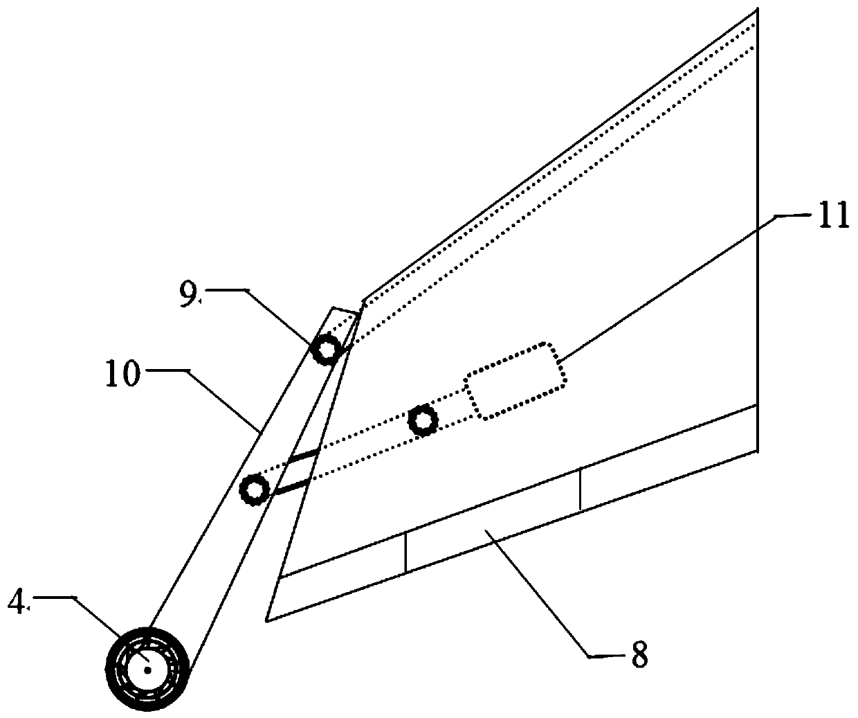 A vertical take-off and landing fixed-wing unmanned aerial vehicle with variable torque propeller