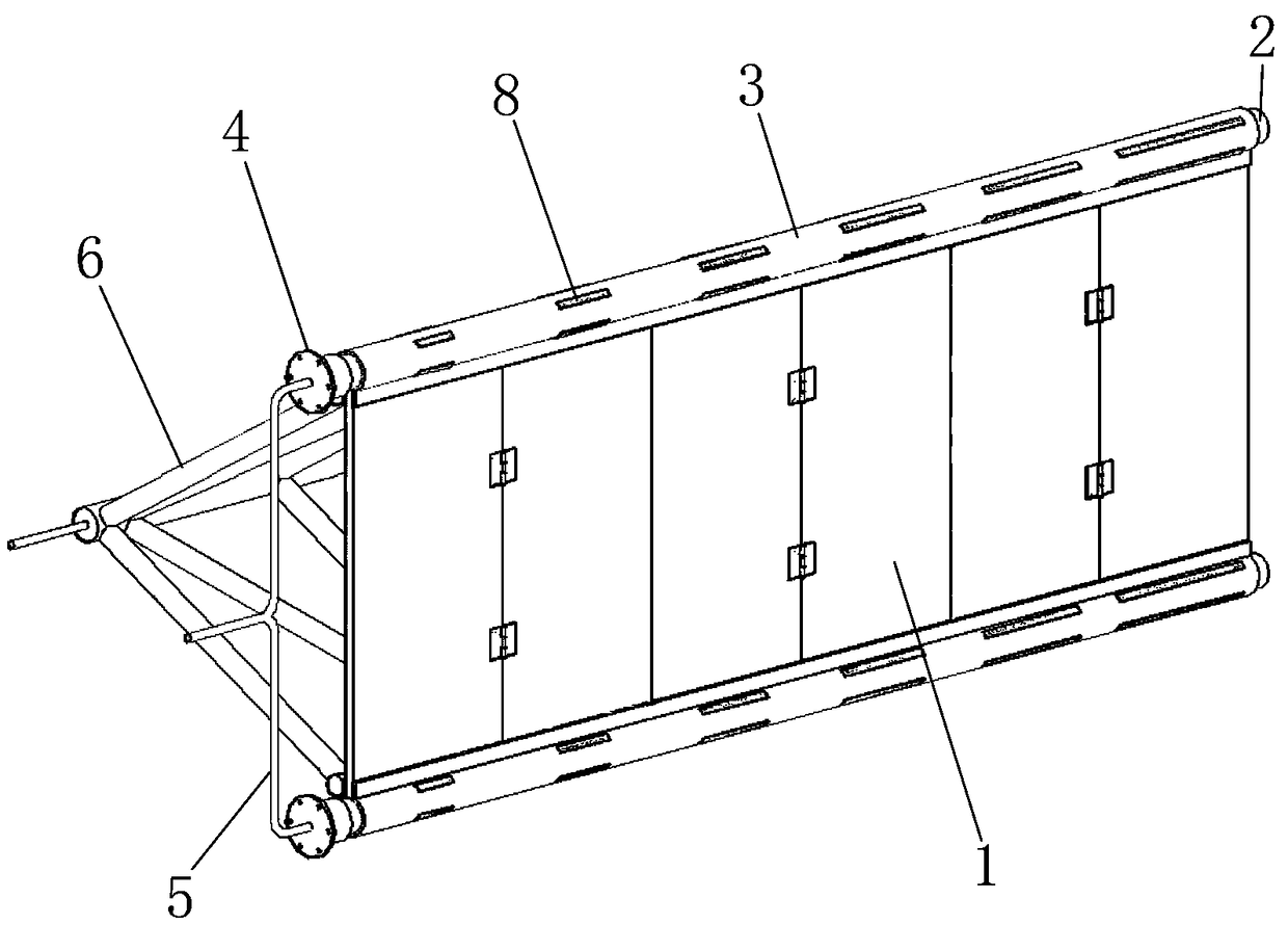 Inflatable driven modular planar antenna