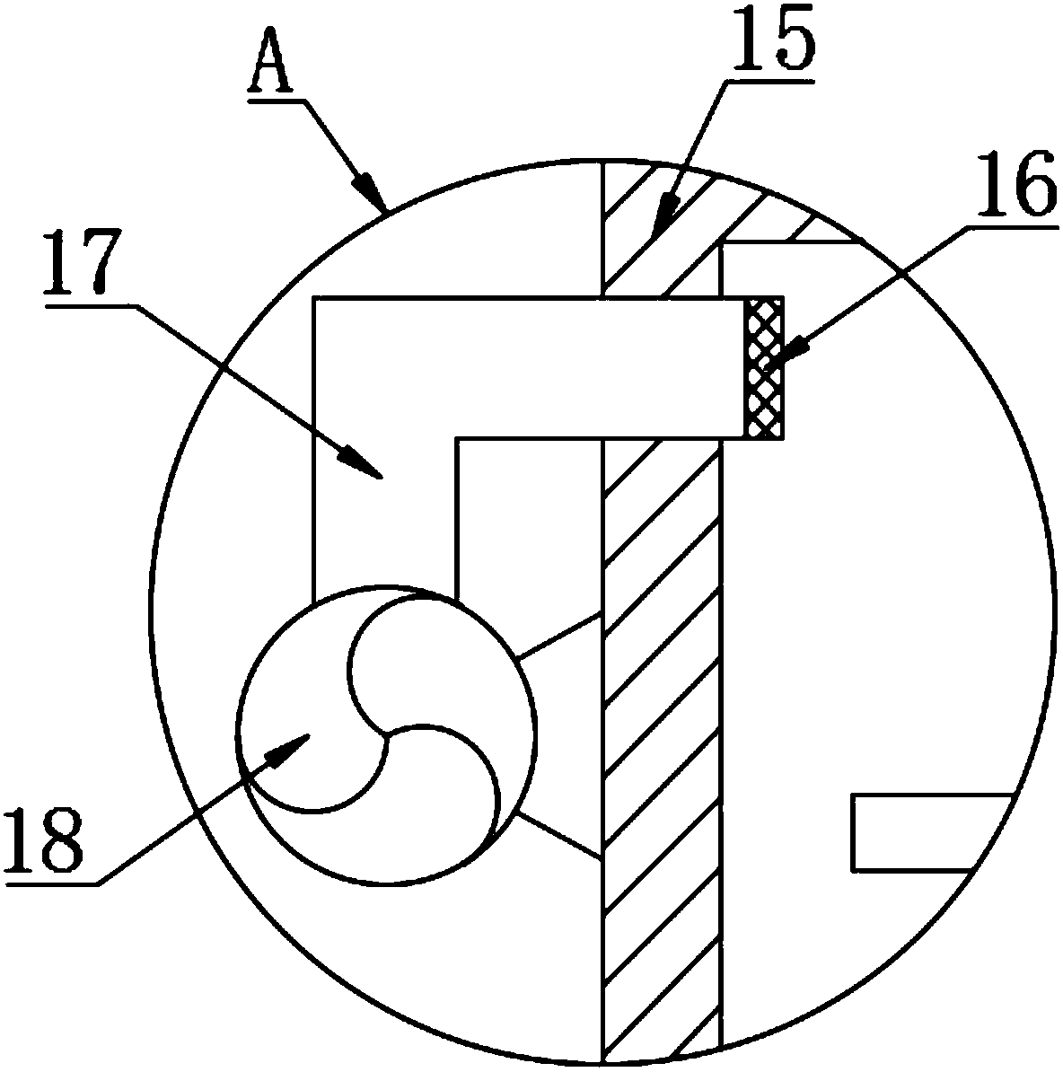 Dead leaf recycling and crushing pit digging filling and fertilizing device