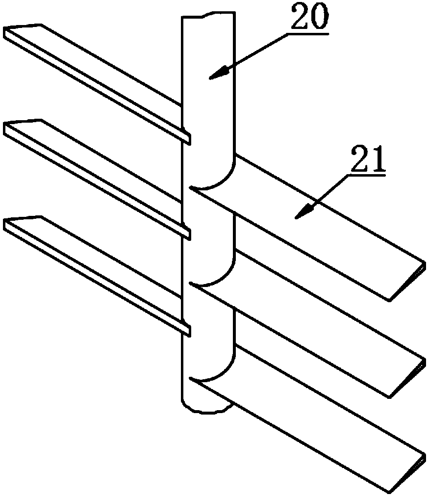 Dead leaf recycling and crushing pit digging filling and fertilizing device