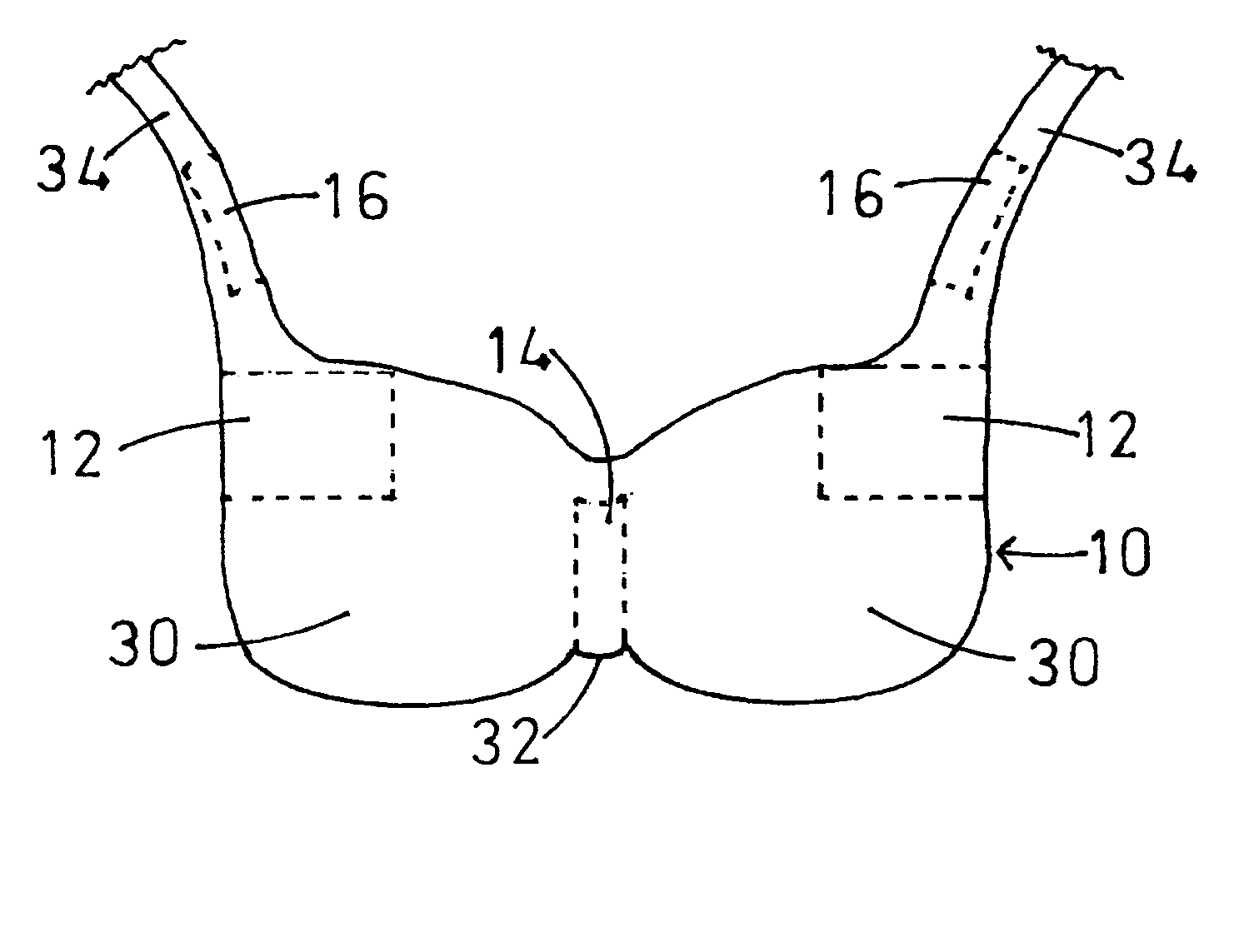 Bra including concealed carrying compartments and carrying system
