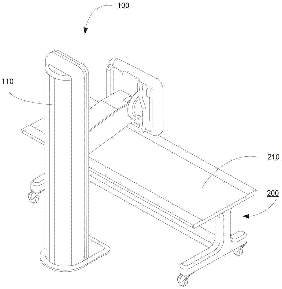 Detection device, X-ray photography equipment and supporting device thereof