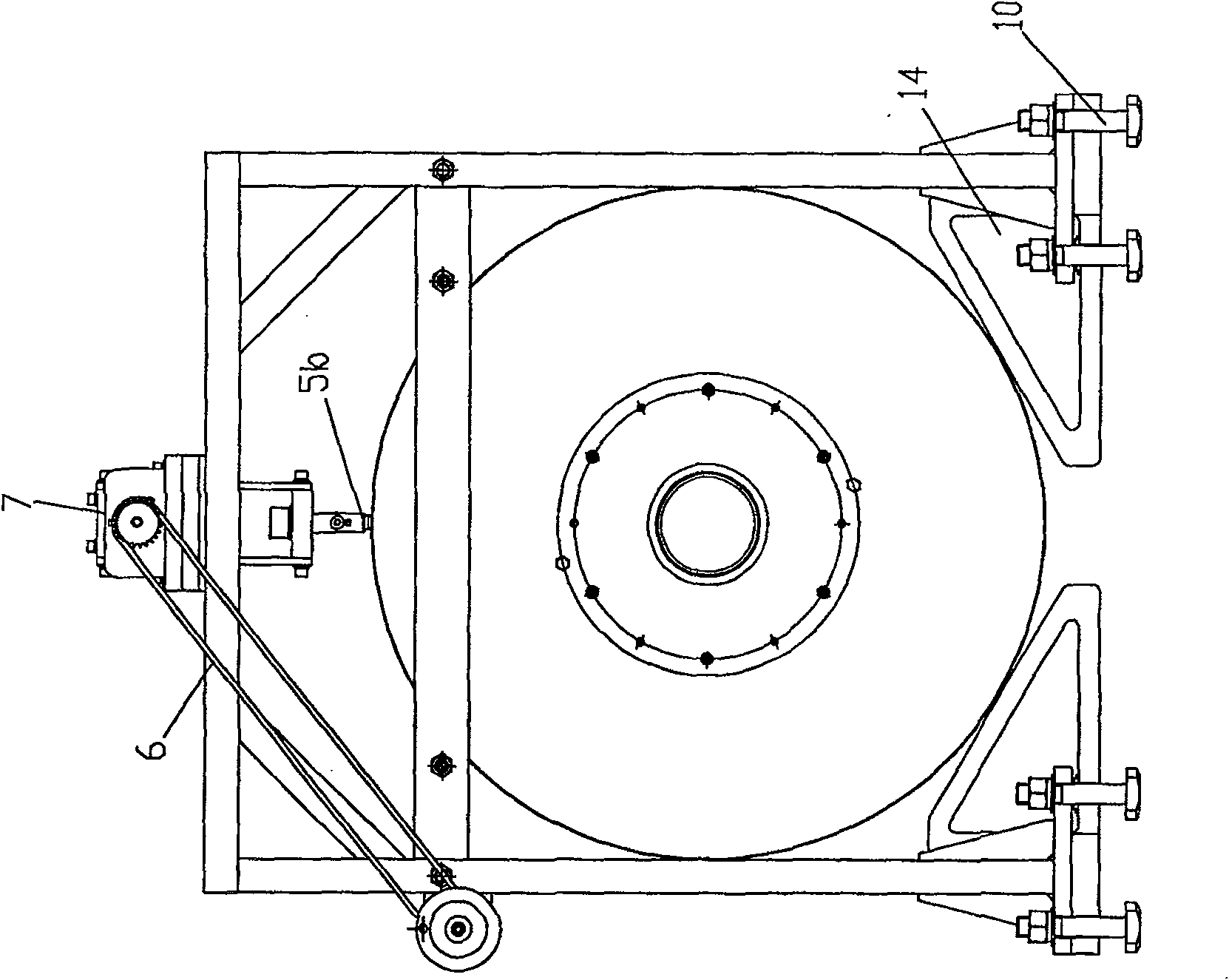 Combined fly wheel loading unit capable of reconstructing