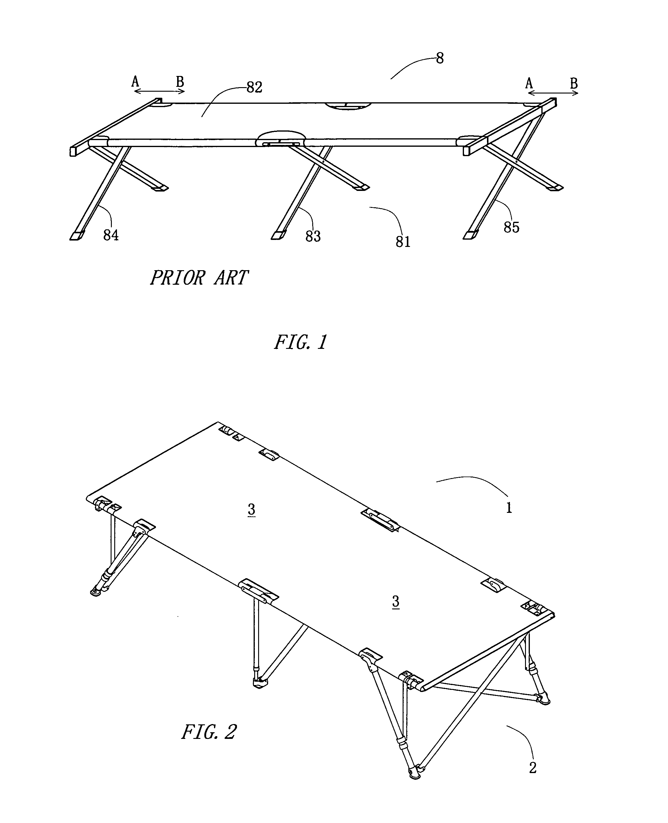 Simple and strong foldable bed