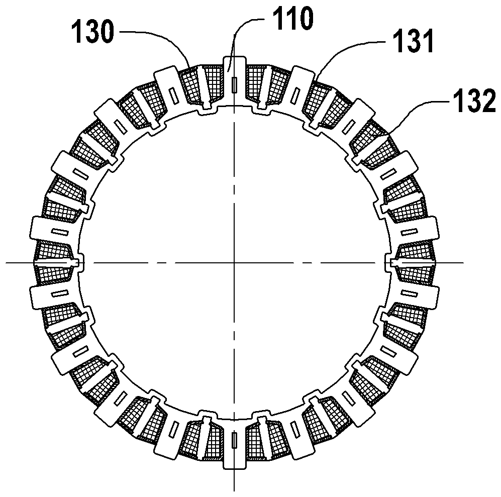 Method for producing a stator, and teeth stack for a stator