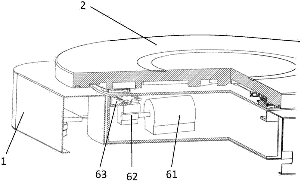 Rotary table applied to three-dimensional human body scanning equipment