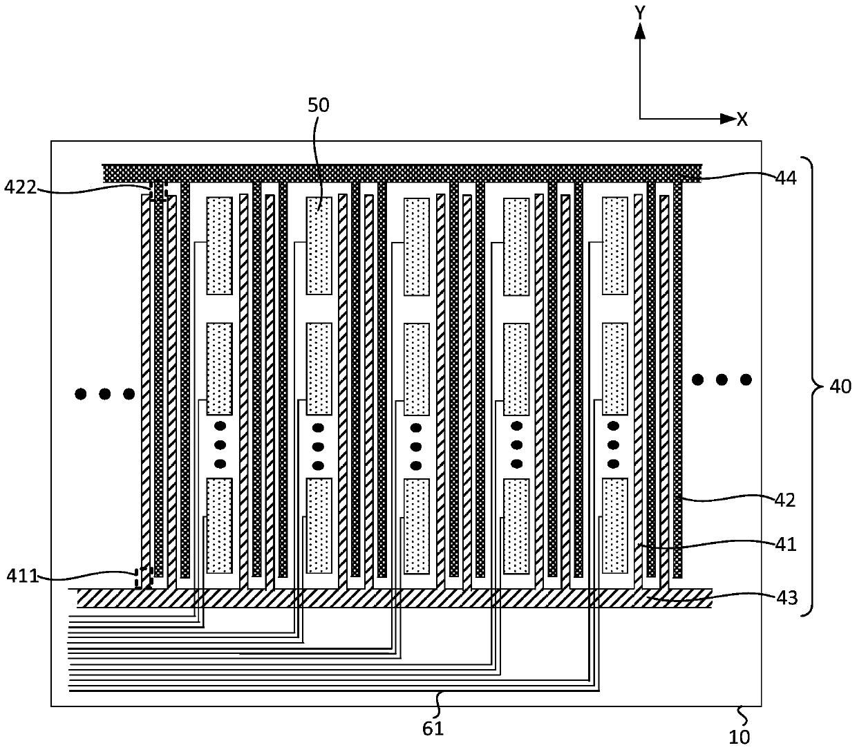 Touch grating box, driving method of touch grating box, and touch stereoscopic display panel