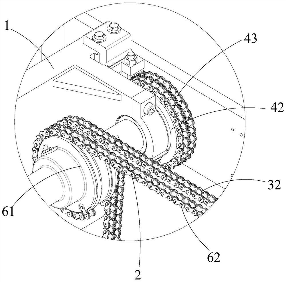 Independent transmission lifting mechanism of spinning frame