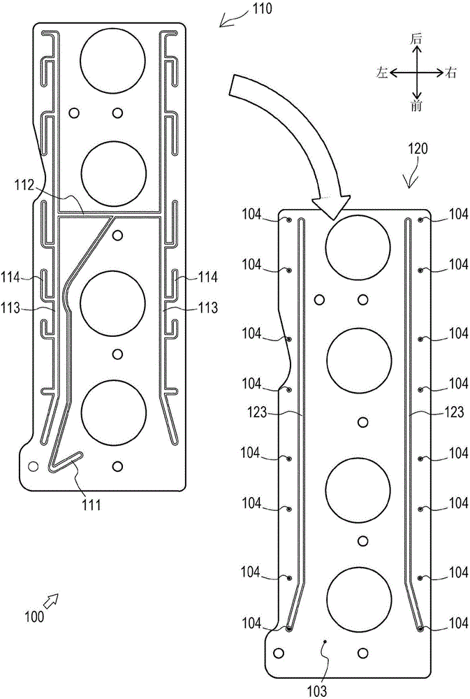 Oil-feeding member and lubricating-oil-supplying mechanism for engine comprising same