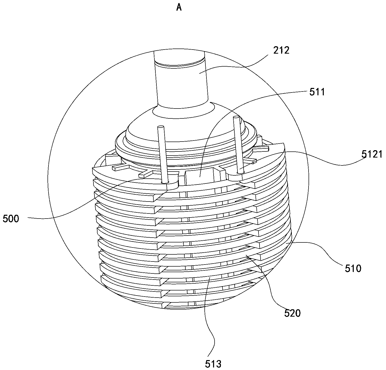 Electromagnetic induction heating device and water dispenser with same