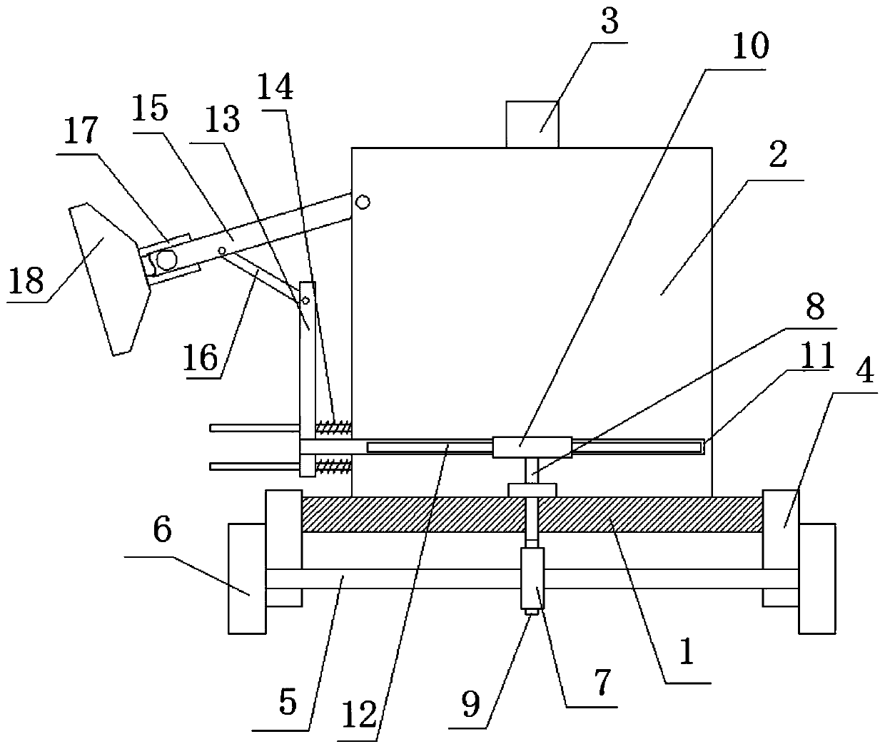 Agricultural watering mechanical device for irrigation