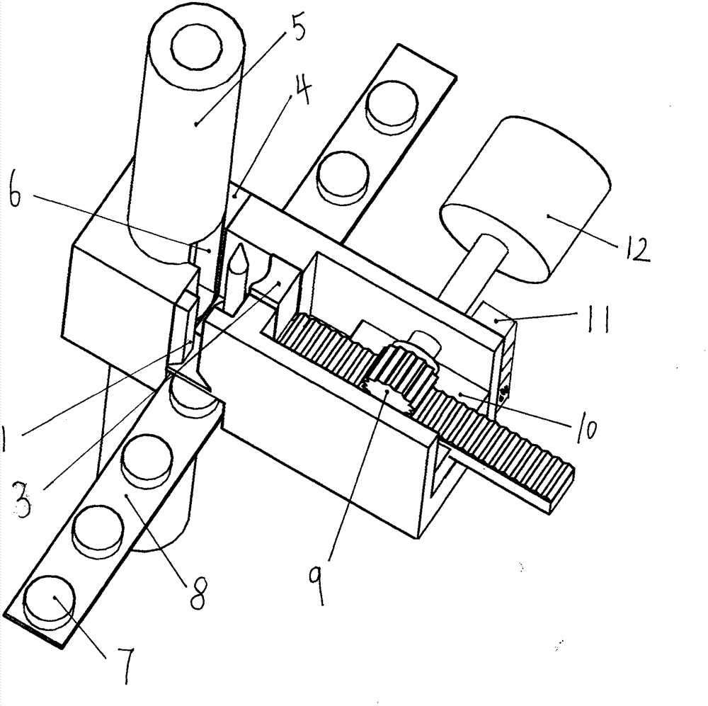 Device for automatically propelling screw into pipe
